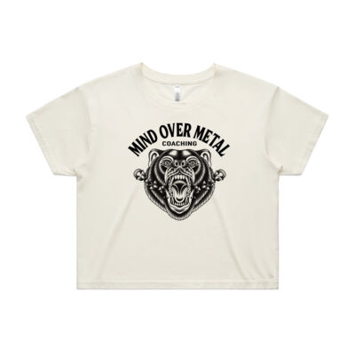 MOMC Mascot Black Graphic - Cropped Tee Thumbnail