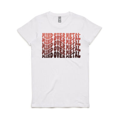 Mind Over Metal Groove Red  - Women's Maple Tee Thumbnail