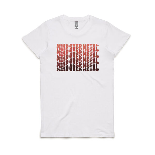 Mind Over Metal Groove Red  - Women's Maple Tee Thumbnail